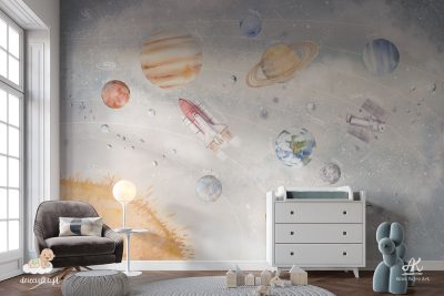 układ słoneczny – fototapeta dla dzieci