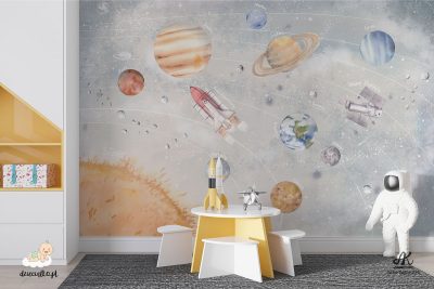 układ słoneczny – fototapeta dla dzieci